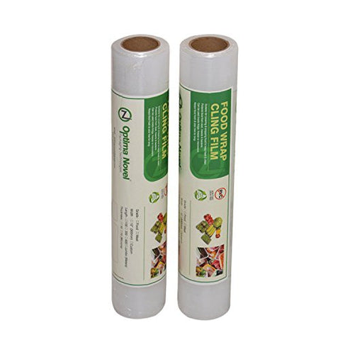 optimanovel Cling wrap Film ®  30CMS x 100MTRS.(2) NON PVC & ECO FRIENDLY - Optimanovel Packaging Technologies