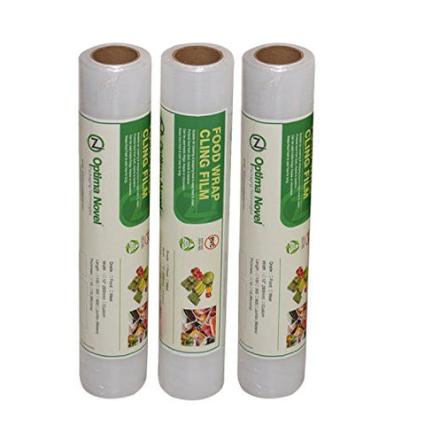 optimanovel Cling wrap Film ® 30CMS x 100MTRS.(3) NON PVC & ECO FRIENDLY - Optimanovel Packaging Technologies