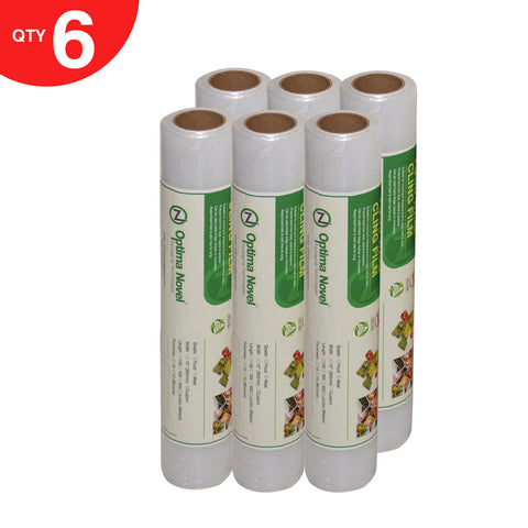 optimanovel Cling wrap Film ®  30CMS x 100MTRS.(6) NON PVC & ECO FRIENDLY - Optimanovel Packaging Technologies