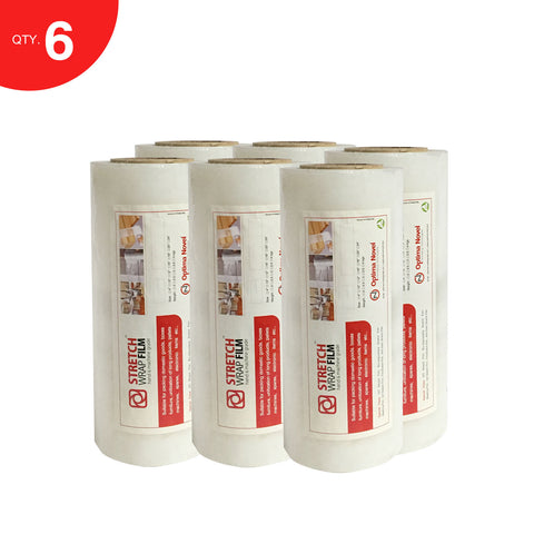 optimanovel Stretch Wrap film®-(Manual)  12"x 23 microns  - Box of 6 - Optimanovel Packaging Technologies