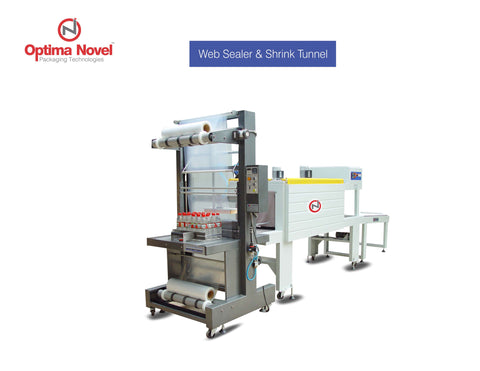 optimanovel™ Web Sealer with Shrink Tunnel - Optimanovel Packaging Technologies