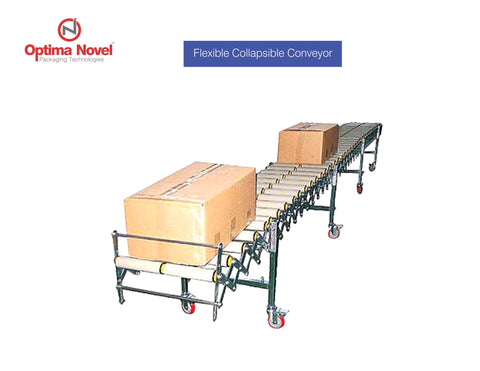 optimanovel™ Flexible Collapsble Conveyor (Gravity & Motorized) - Optimanovel Packaging Technologies
