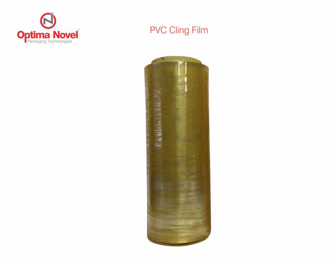 PVC cling wrap film (Non PE) 30 cms x 300mtrs [Box of 6] - Optimanovel Packaging Technologies